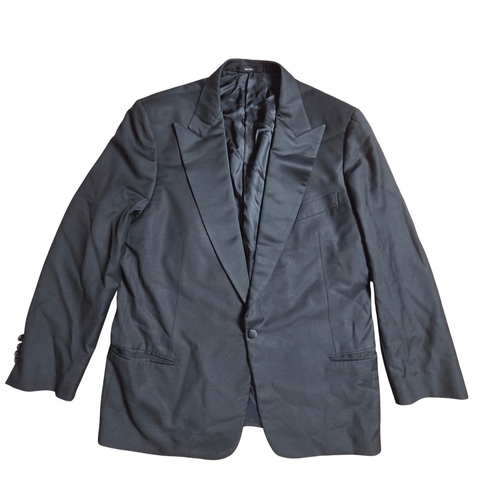 Ermenegildo Zegna Wool Trofeo Peak Lapel Tuxedo Blazer Jacket 44R Quiet Luxury